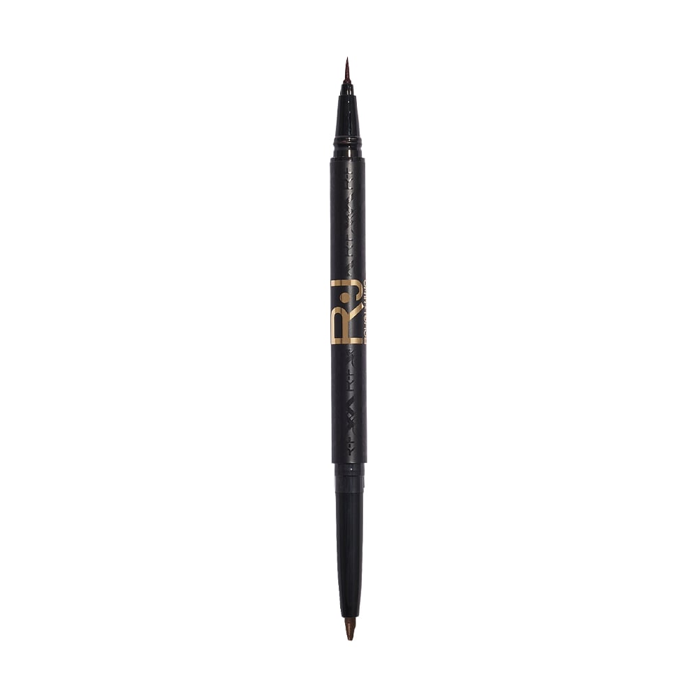 Двостороння підводка та олівець для очей Rougj x Liu Jo Double Liner коричнева, 5 мл